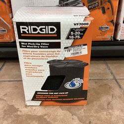 RIDGID Wet Debris Application Foam Wet/Dry Vac Cartridge Filter for Most 5 Gallon and Larger RIDGID Shop Vacuums (1-Pack)