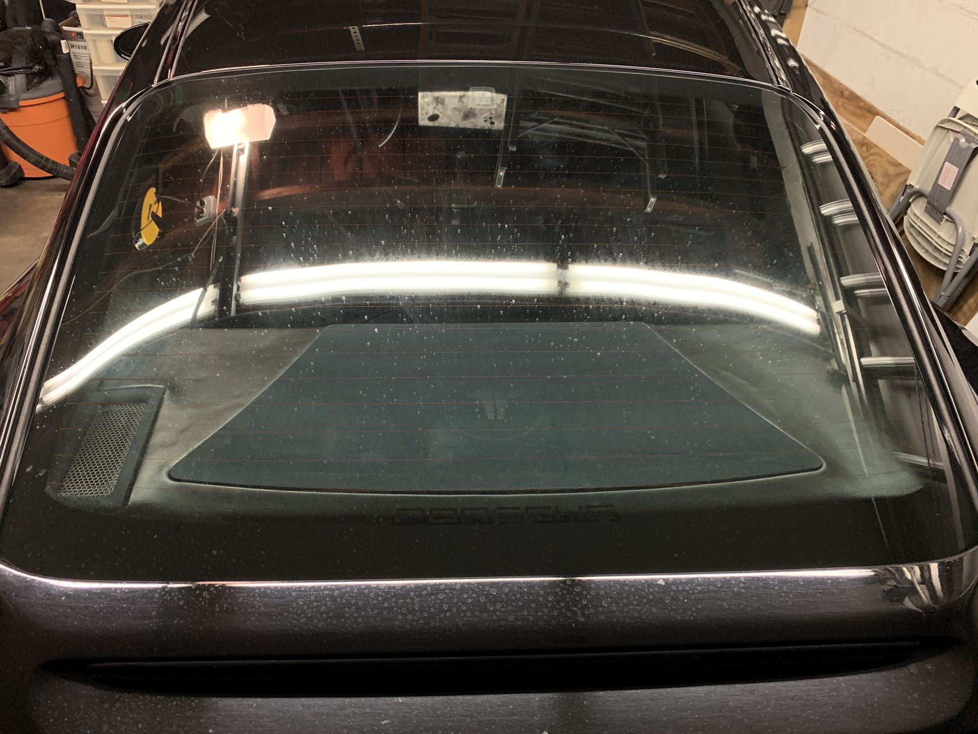 Porsche oem rear windshield and aftermarket front windshield Carrera gt3 911