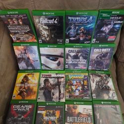 XBOX ONE VIDEO GAMES $10 EACH.  $5 EACH IF YOU BUY ALL OF THEM 