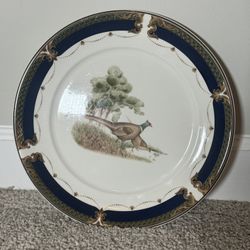 Noritake Keltcraft 9198 Wicklow Green Ireland 10 1/2" Dinner Plate Pheasants