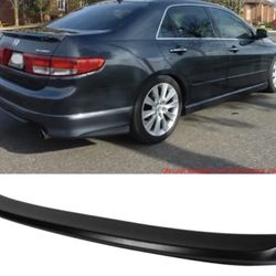 Fits 03-05 Honda Accord Sedan OE Style Flush Mount Rear Trunk Spoiler Wing ABS