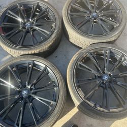 22” Rims 5 Lug  Artis Rims Come With Tires 