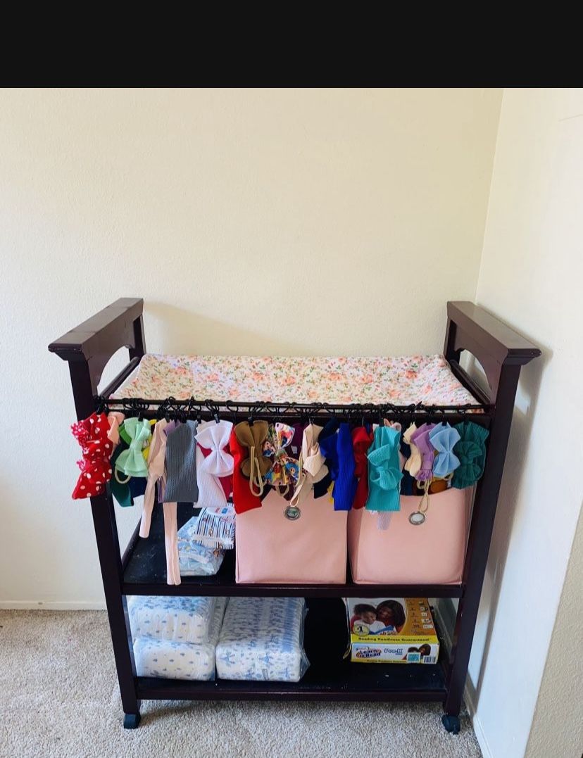 Brown Changing Table