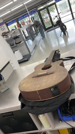 Ibanez AEGEAN Series model features a distinct "aged" or "weathered" satin finish on its