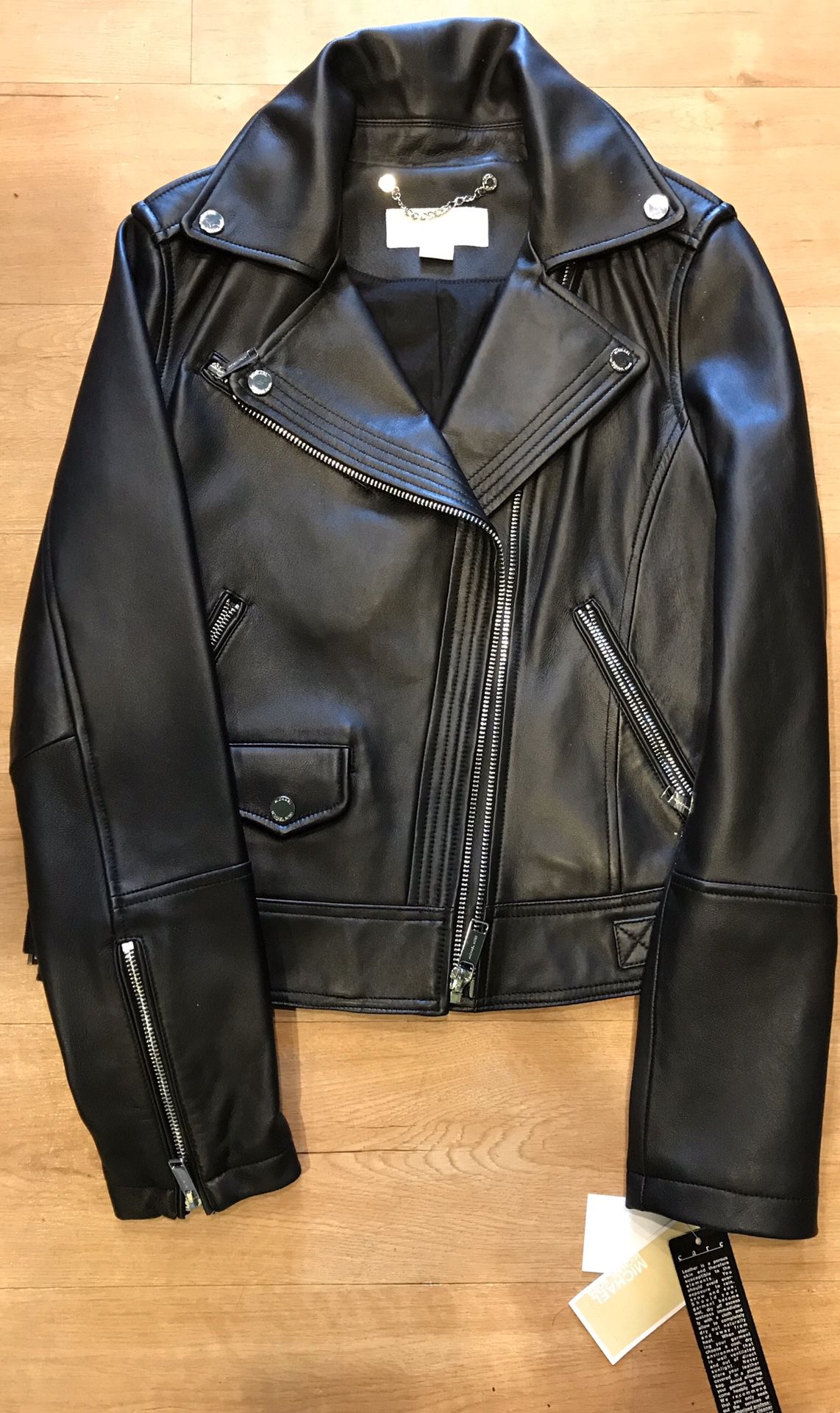 MICHAEL KORS Leather Jacket - Small