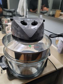 Coolware Halogen Convection Roaster Oven w/Extender 1300W Robert Irvine
