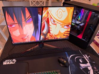 RTX 2070 Super graphics card PC with monitor ,keyboard and mouse