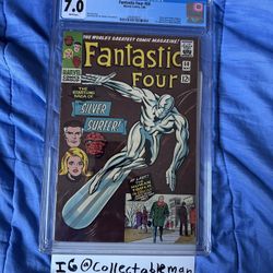 FANTASTIC FOUR #50 CGC 7.0 1966 SILVER SURFER-GALACTUS-MARVEL
