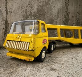 Vintage Tonka Mighty Auto Transport Car Carrier Pressed Steel Truck USA