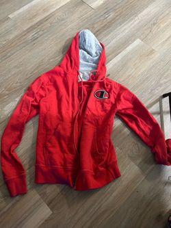 Red champion zip up