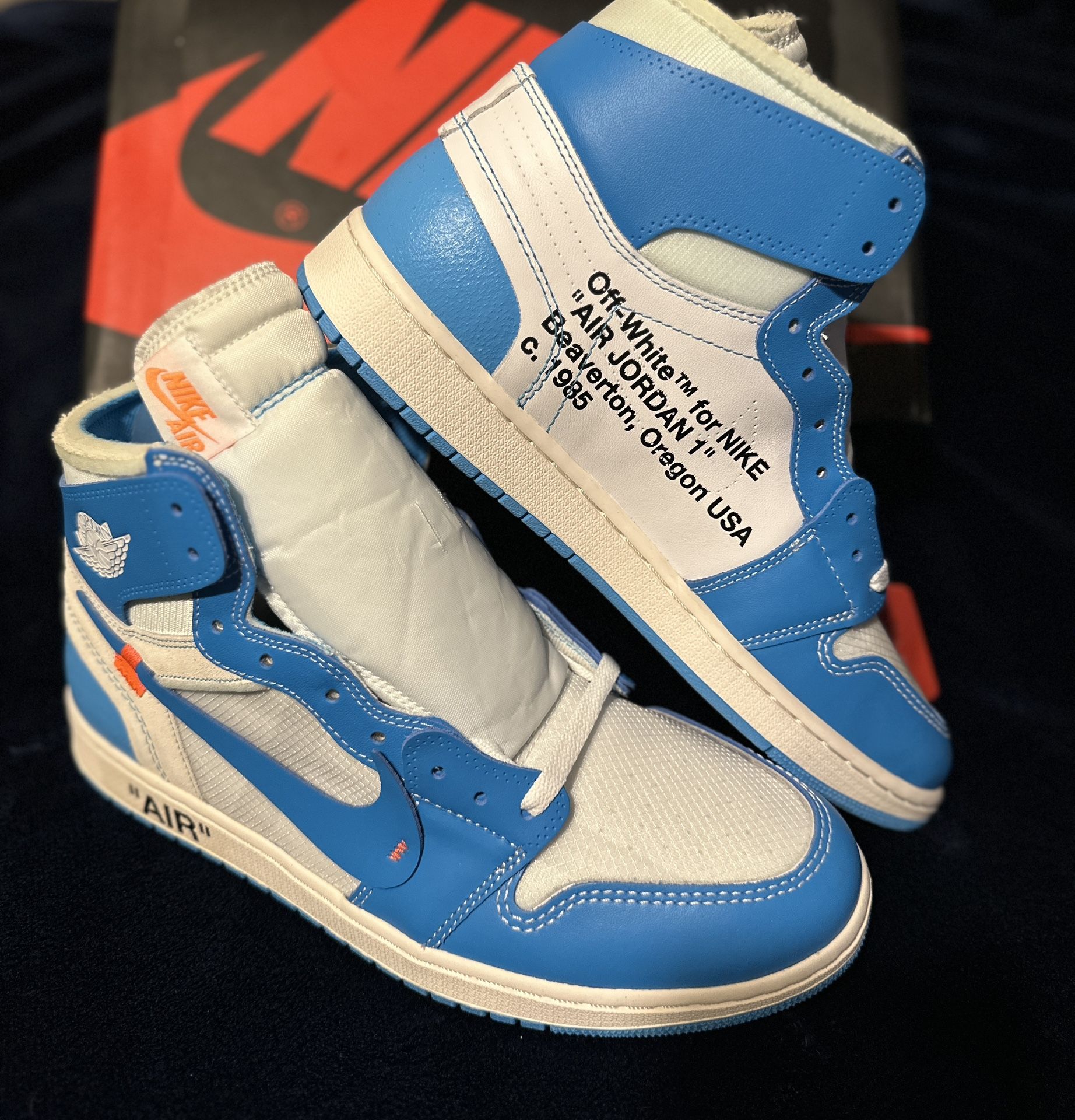 Jordan 1 High Off White UNC Size 13