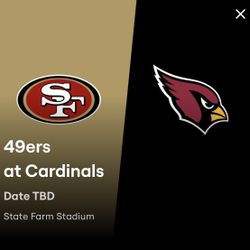 6 Tickets Section 117 Row 11 Lower Level With Orange Parking Pass To 49ers And Cardinals.  Asking $300 Each.