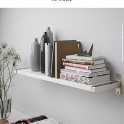 Large IKEA Floating Shelf With Metal Bracket 