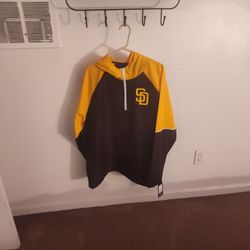 San Diego Padre Windbreaker Jacket With Hood
