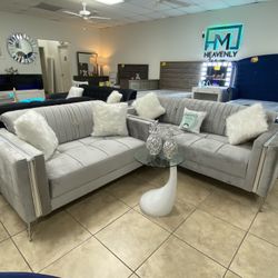 Sofa, Loveseat & Pillows. $39 Down
