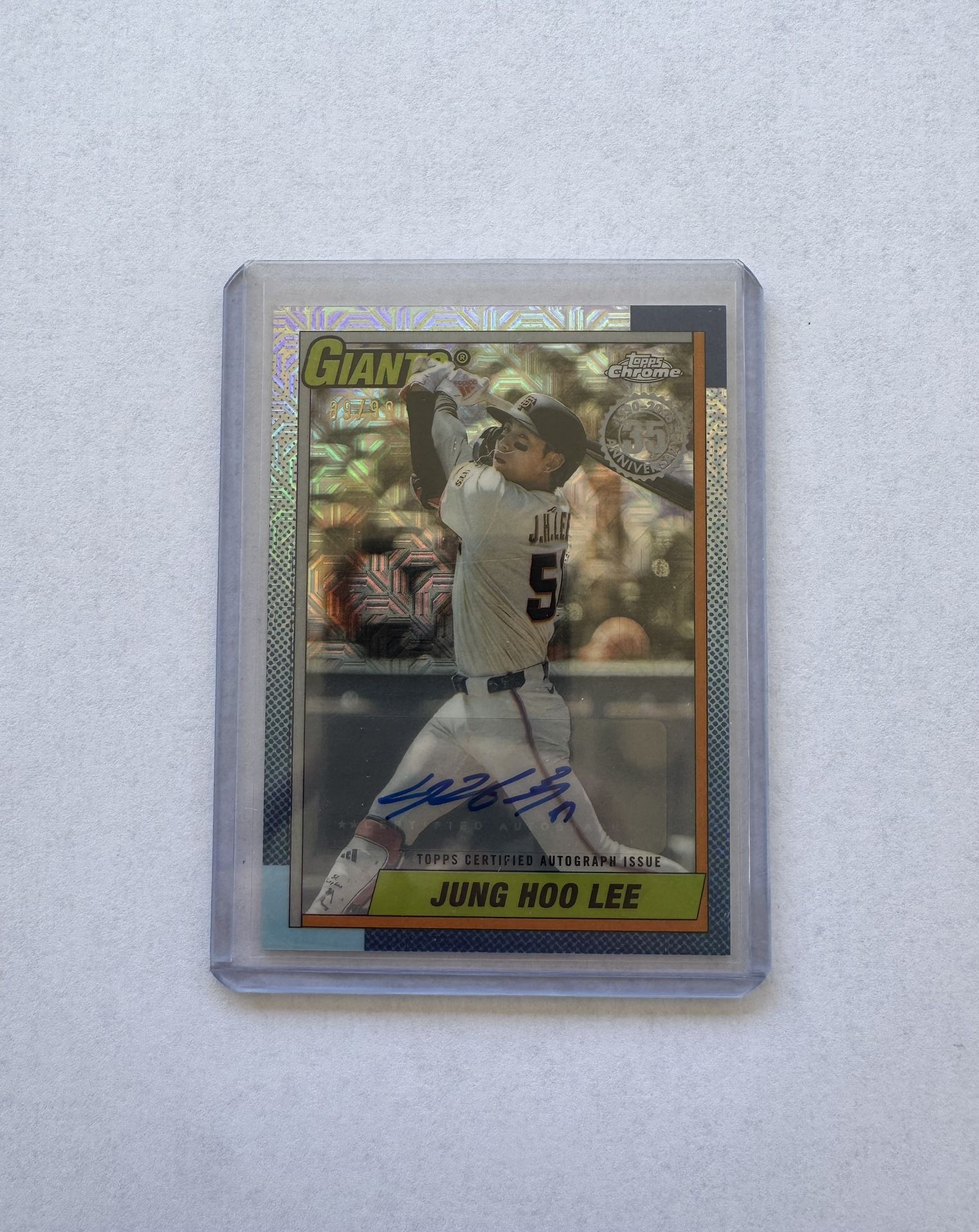 2025 Jung Hoo Lee Topps Chrome Rookie Auto