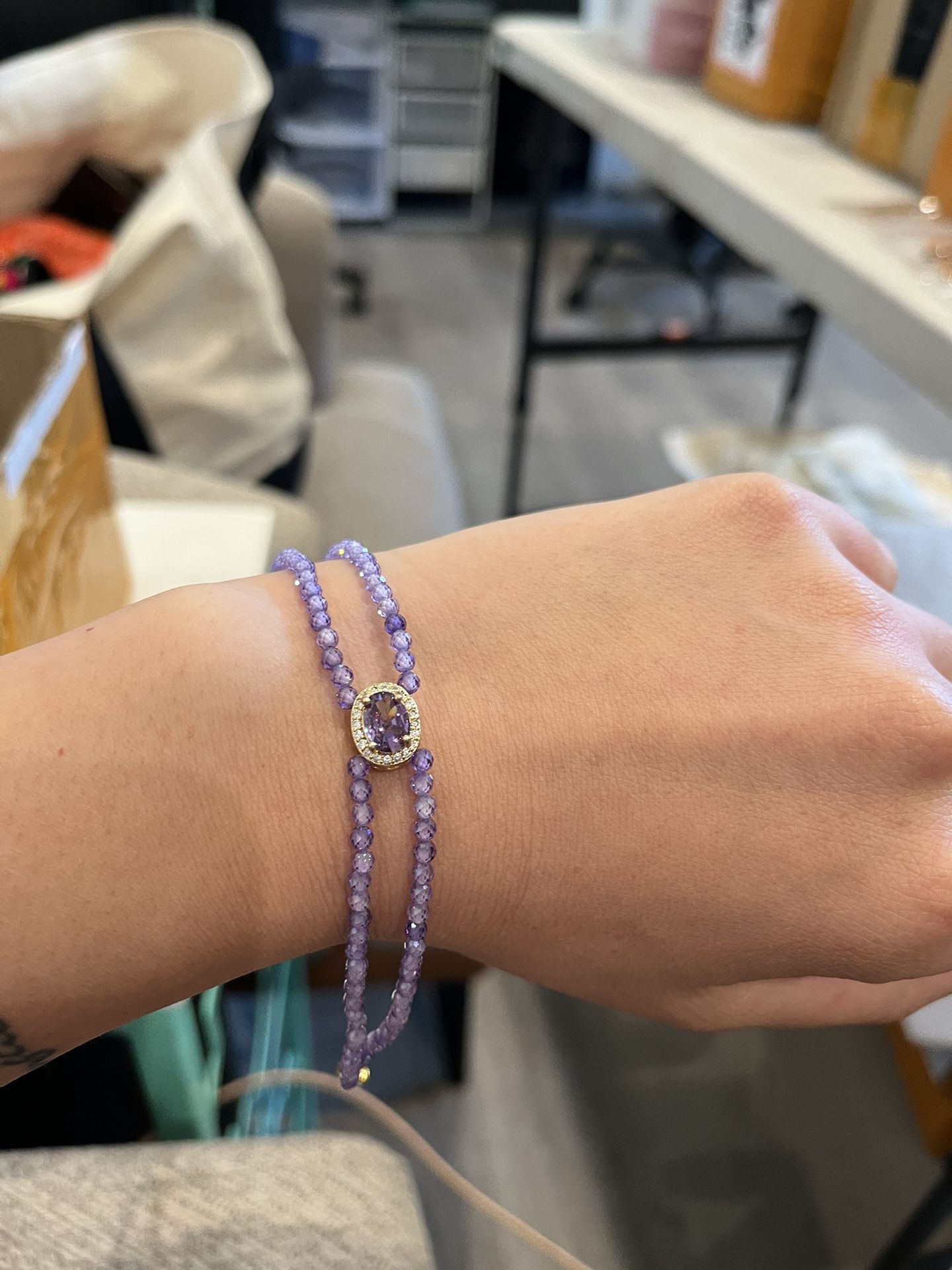 Amethyst bracelet