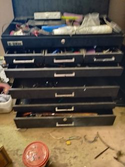 3 Piece US General roll away tool box