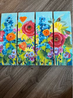 12x16” ORIGINAL painting on wood slats