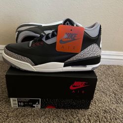 Jordan Retro 3 2024 OG Black Cement