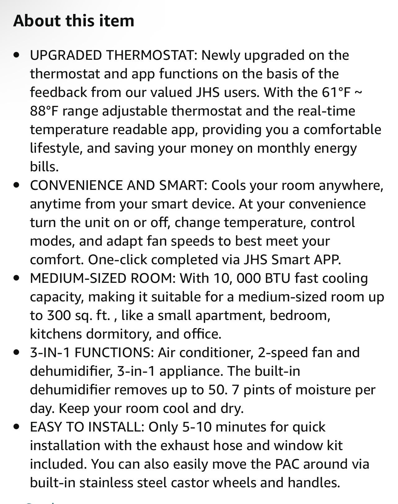 JHS Portable Air Conditioner for Sale in Kissimmee, FL OfferUp