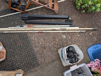 Paint roller poles