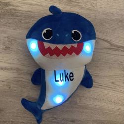 2X Personalized Singing LED Light Plush Toys Music Doll English Song Toy Gift