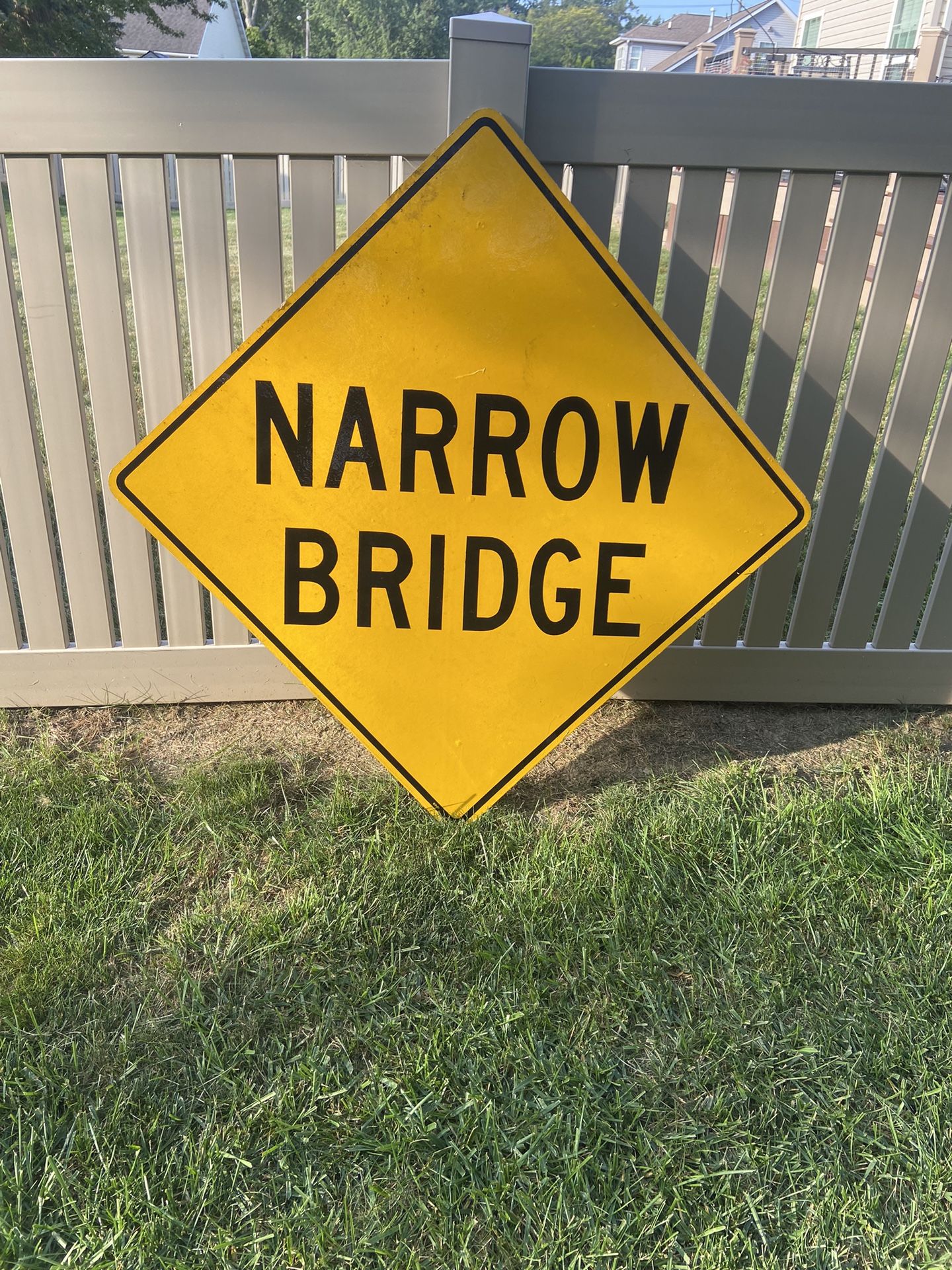 Narrow Bridge Sign