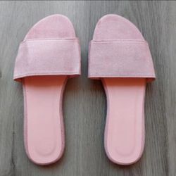 Flat Suede Sandals 