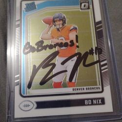 Bo Nix Jaxson Dart Autograph NFL Rookie Cards Auto Signed Giants Broncos 