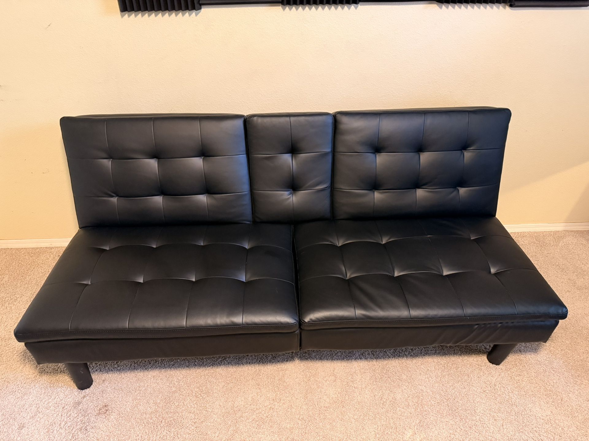 Leather Futon Couch