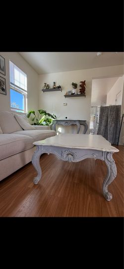 3 piece living room furniture coffee table, entry table side table