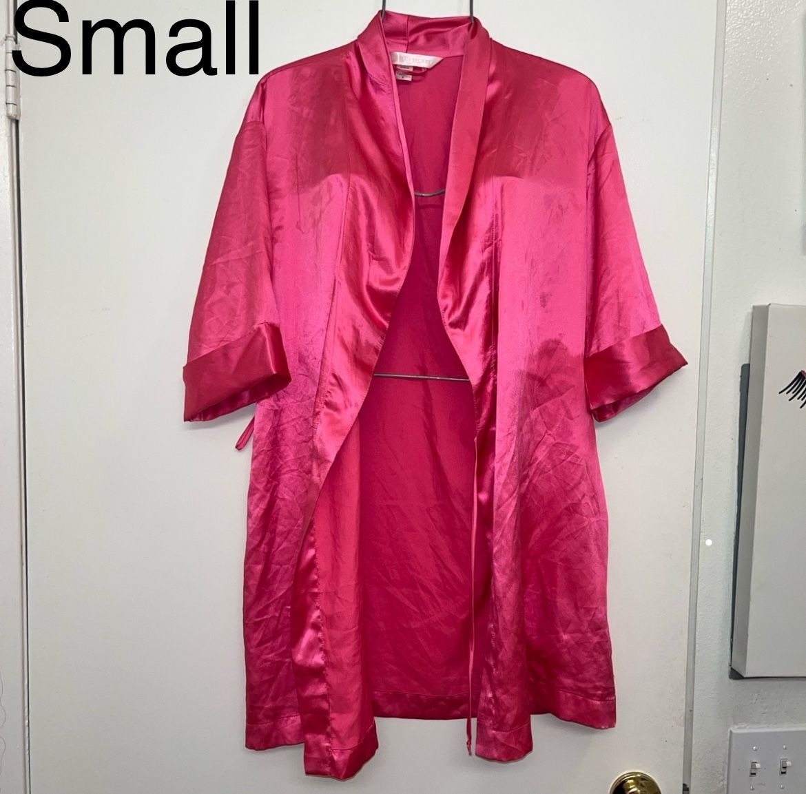 VS Hot Pink Silk Robe