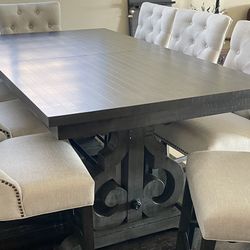 Counter Height Dining Table With 8 Chairs
