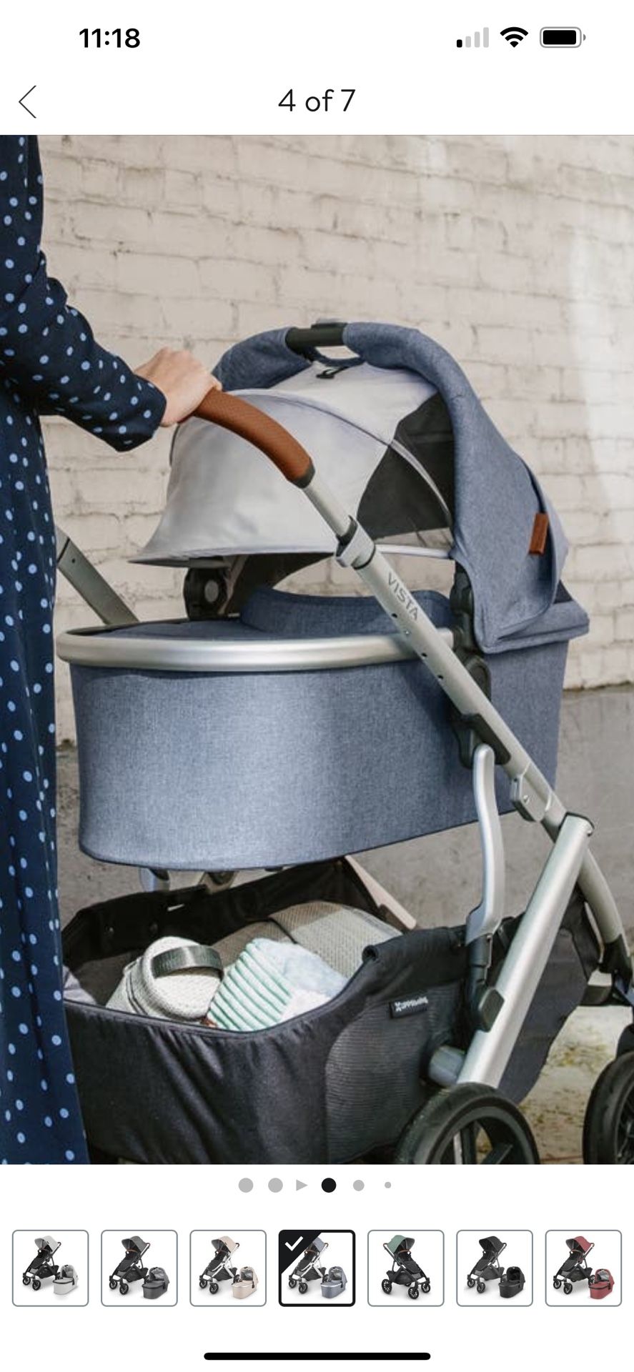 Uppa Baby Basinet Fits All Uppa Baby Stroller 