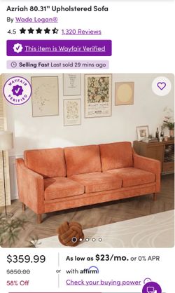 Azriah 80.31'' Upholstered Sofa