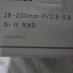 Brand New Tamron 28-200mm Sony Emount Lens