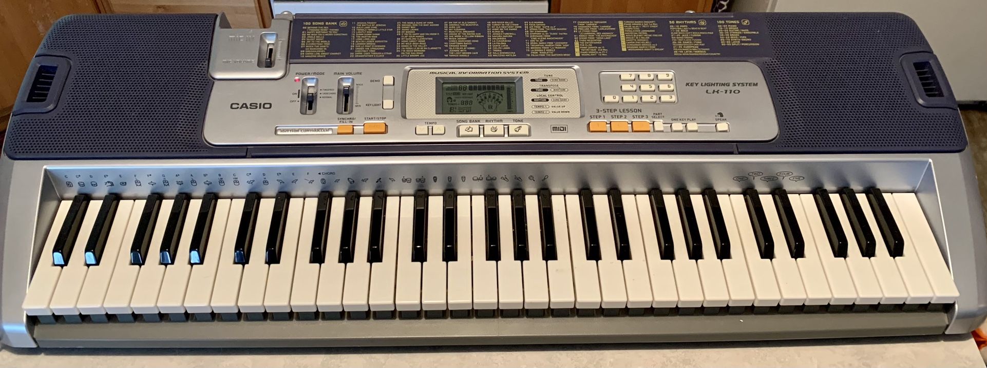 Casio Keyboard Key Lighting System LK 110