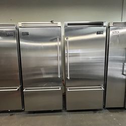 Viking 72”wide Built In Bottom Freezer Refrigerators Set