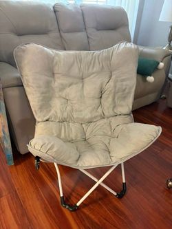 Folding Butterfly Chair with Cushion