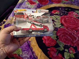 Hot Wheels Ford Gasser racer car and flatbed truck toys collection