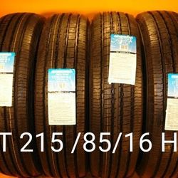 4 New Tires For Sale 215/85/16 LT 10ply We Service Motorcycle Tires