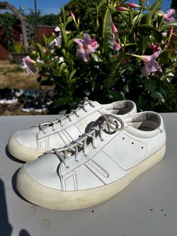 Golden Goose Men’s White Leather Low-Top Sneakers Size 42/9.5US