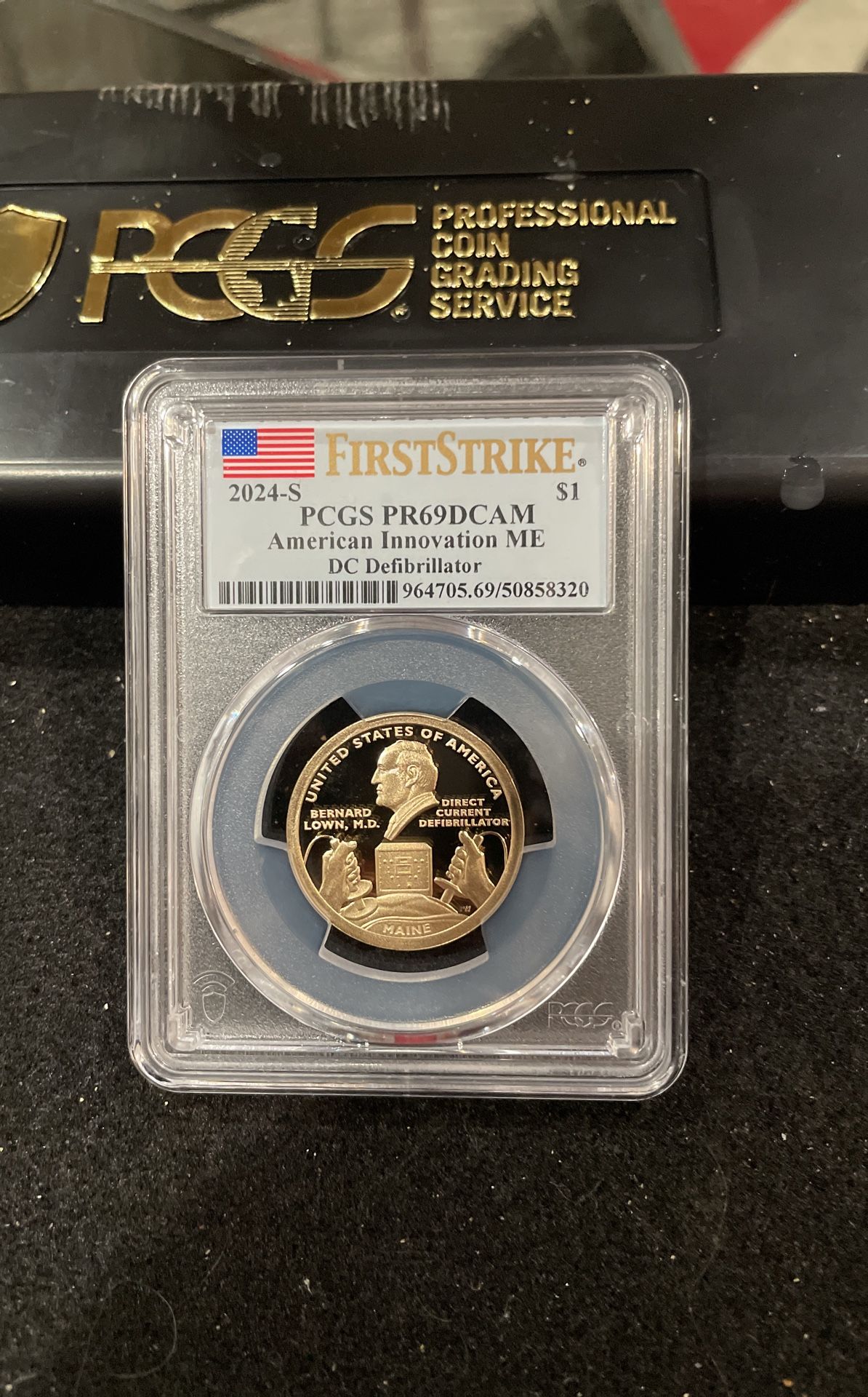 2024 S Gem Proof American Innovation DC Defibrillator Dollar Graded At PR69 A6