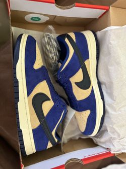 nike dunk low blue suede