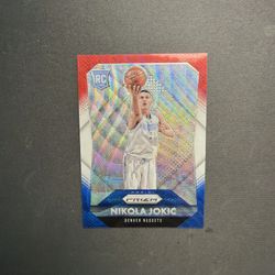 2015-16 Panini Prizm Rookies Red White & Blue Prizm Nikola Jokic #335 Rookie RC