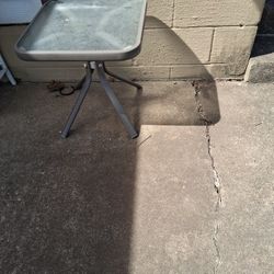 Metal And Glass Table