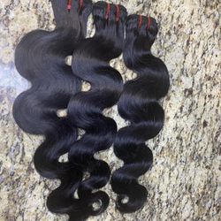 3 RAW INDIAN HAIR BUNDLES 30” $93.06