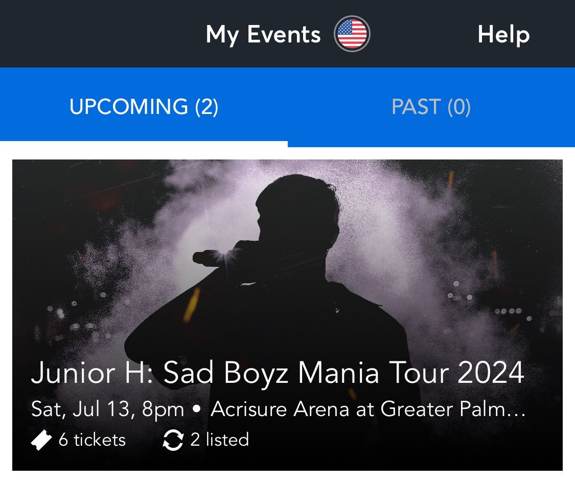 2 Tickets - Junior H @ Acrisure Arena in Palm Springs, CA