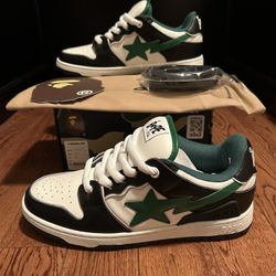 A Bathing Ape BAPE Sk8 Sta #1 M2 “Black”. 1L(contact info removed)1 BLK. Size 9.5. BRAND NEW, IN BOX.